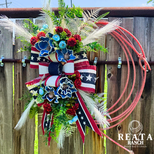 Patriotic Rope Wreath